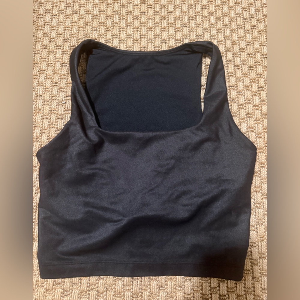 Women’s crop tank/ sports bra square neck